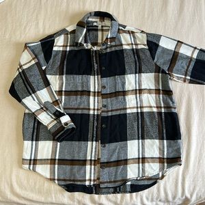 Madewell Bromley Plaid Flannel Sunday Shirt with Pockets Women’s Small